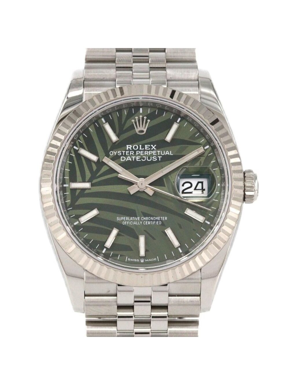 Rolex Datejust Stainless Steel White Gold Automatic